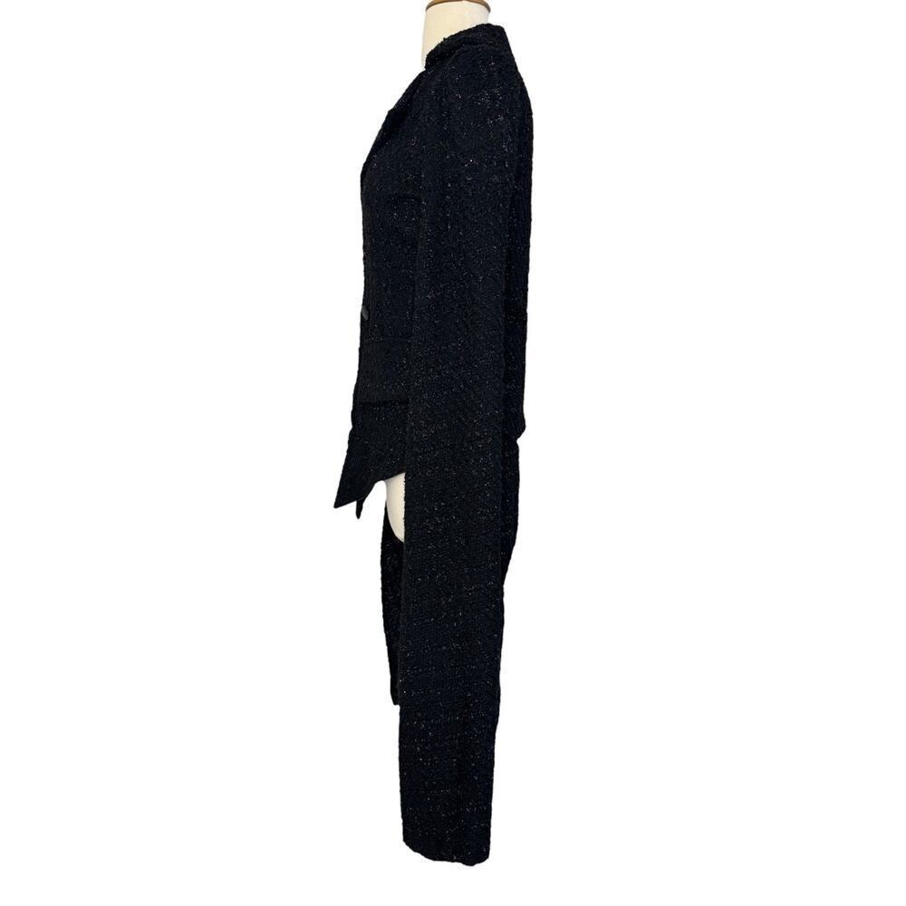 Spirit Halloween CRUELLA DE VIL De Vil Cape Jacket Vest Glitter Woven Dramatic S - Picture 11 of 12